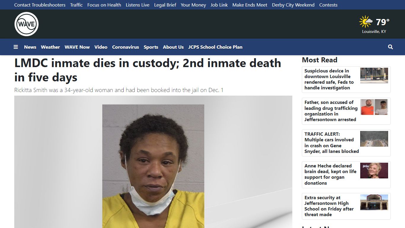 LMDC inmate dies in custody; 2nd inmate death in five days